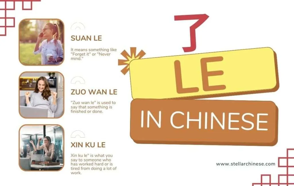 How to use le in Chinese